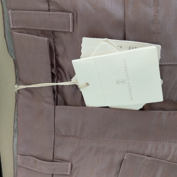 NWT Brunello Cucinelli BC Smoked Purple High Waist Trousers - Picture 3 of 13